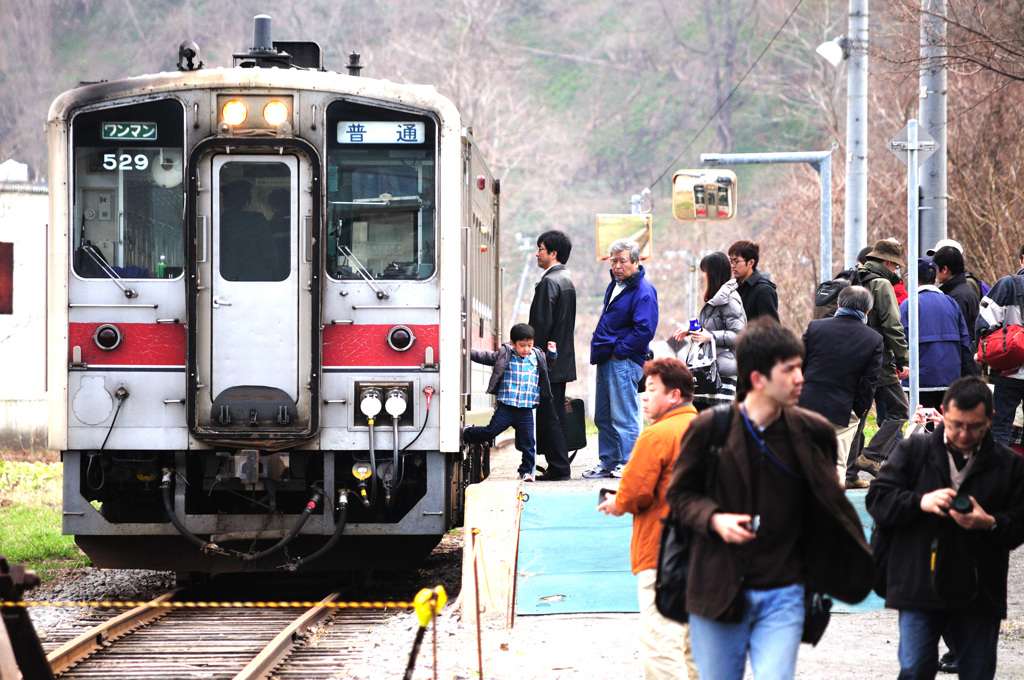 留萌本線終着　増毛駅