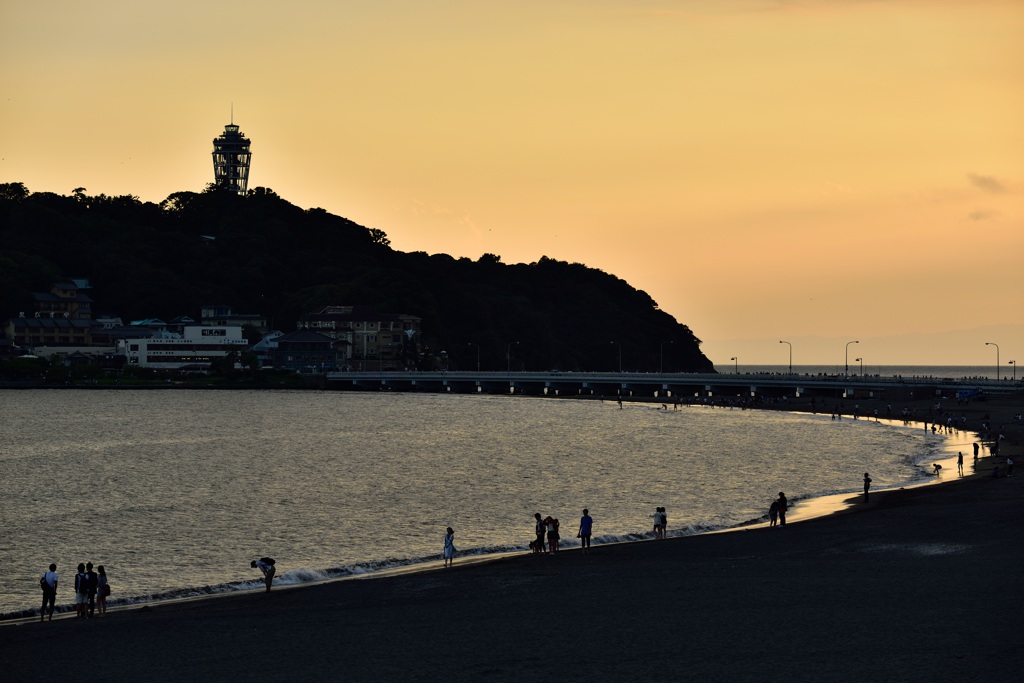 東浜夕景