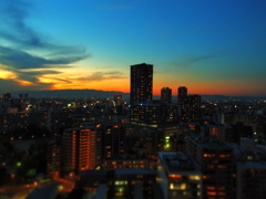 大阪国際会議場からの夕景