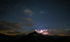 燕岳と雷