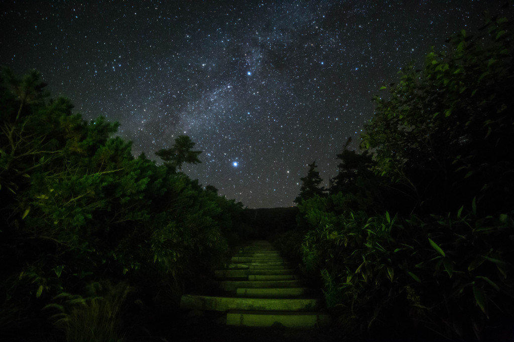 御嶽山へと続く星道 By ハートのランプ Id 写真共有サイト Photohito