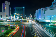 夜の交差点