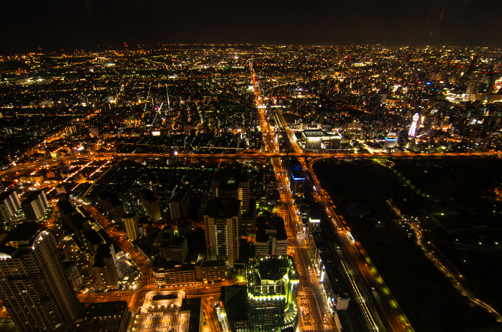 あべのハルカスからの夜景