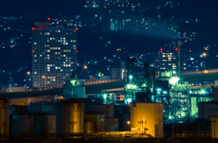 工場夜景