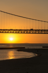 播磨灘の夕日