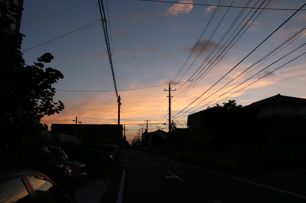 ふるさとの朝焼け