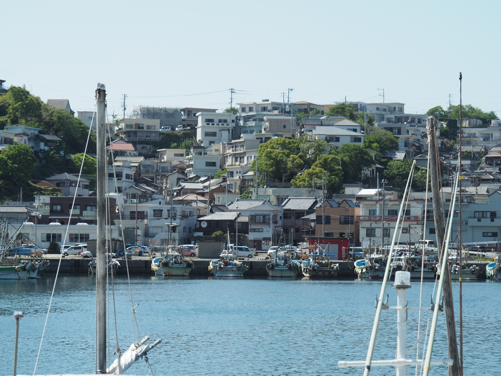 雑賀崎漁港の景観