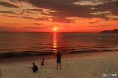 夕日