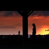 博多湾夕照