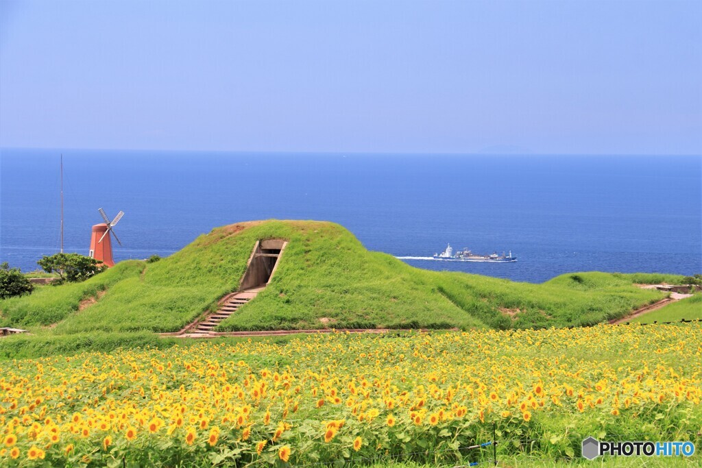 空と海が溶け合う場所