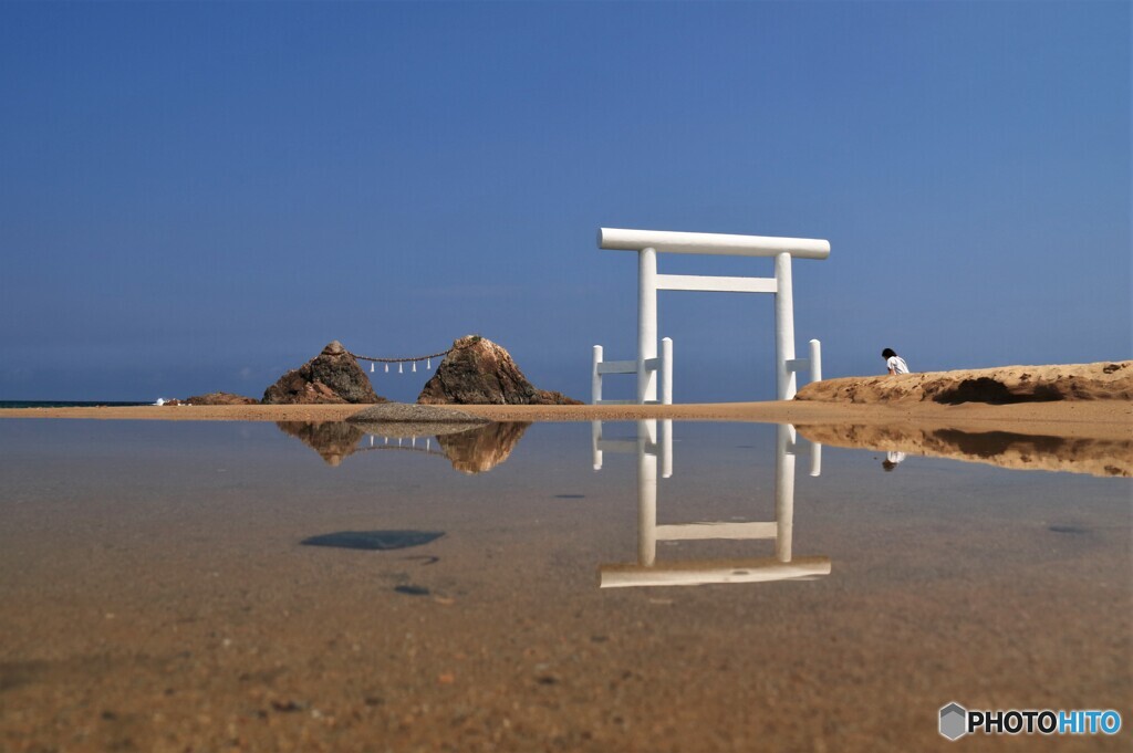 白い鳥居