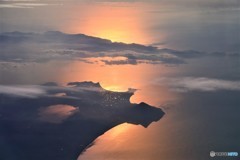 朝の鹿児島湾