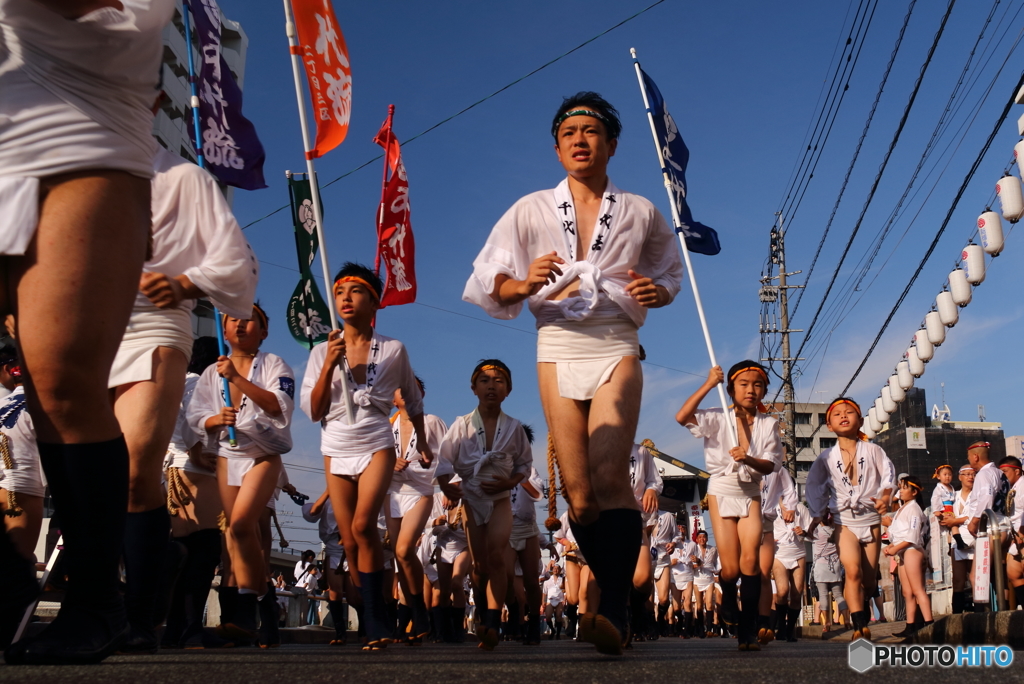 博多祇園山笠が走る街