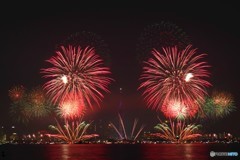 百道浜。花火大会2.