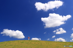 丘の上の雲