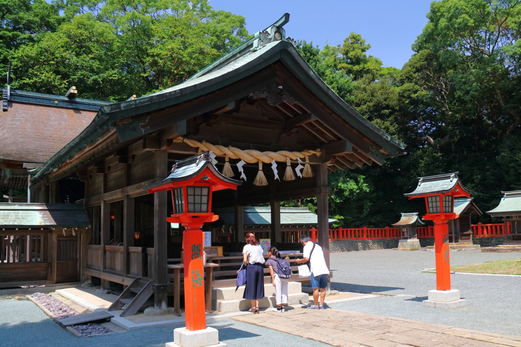 世界文化遺産。大島の中津宮