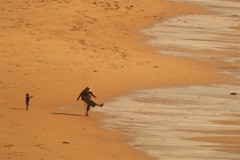 初夏の浜辺