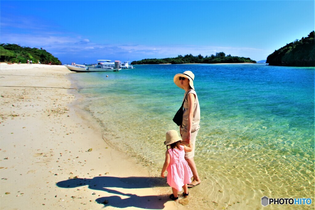 田平湾の親子