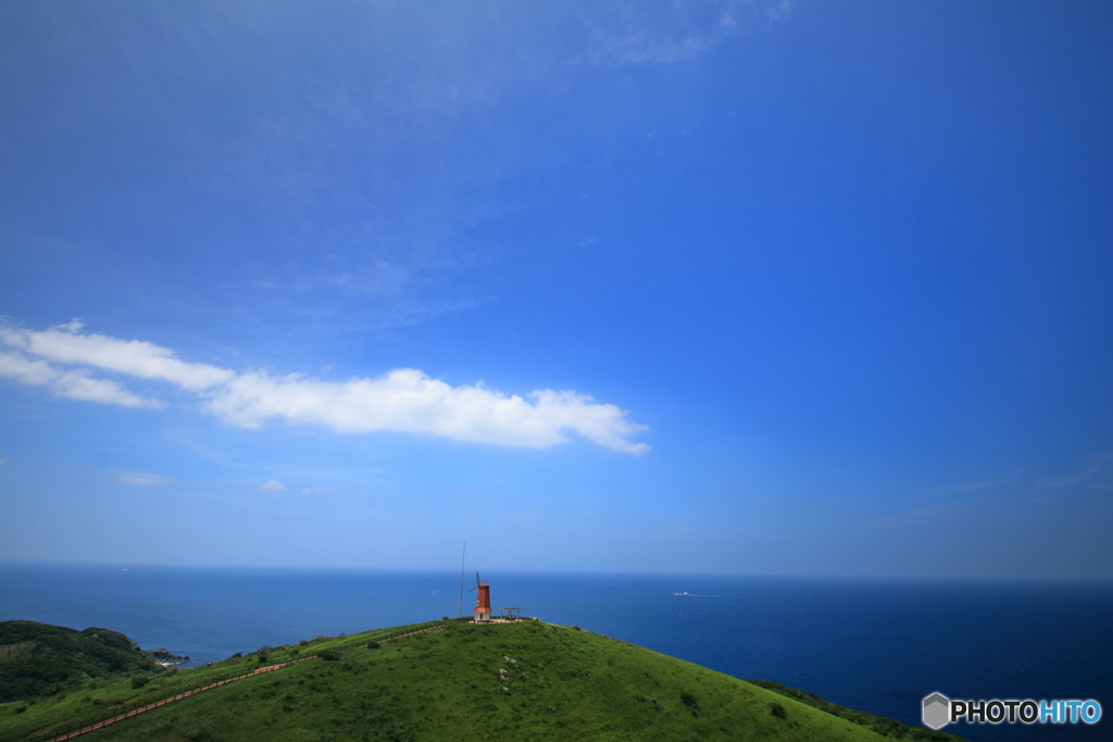 空と海が溶け合う場所。