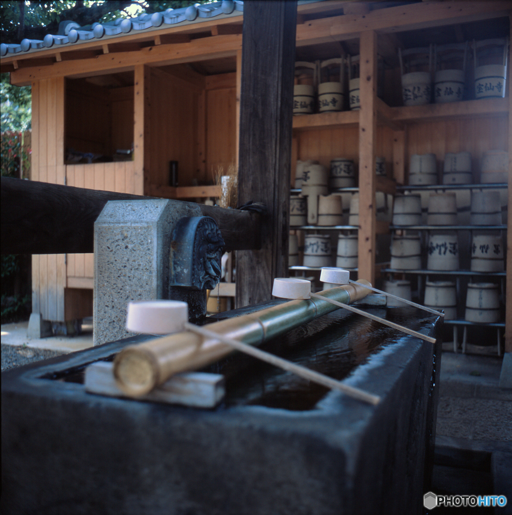 中野宝仙寺手水舎