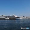 赤レンガパークより大桟橋をのぞむ