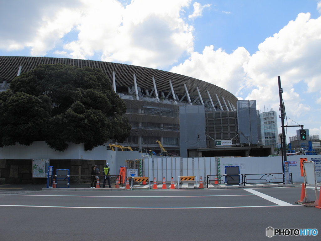 新国立競技場建設進行中