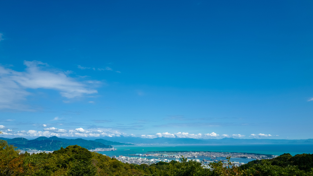 青い空・海・山 ♪三保の松原を望む絶景