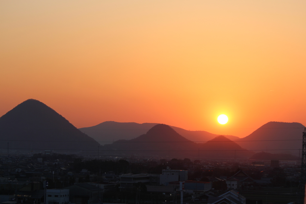 春の夕暮れ