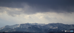 雪化粧の阿讃山脈　１