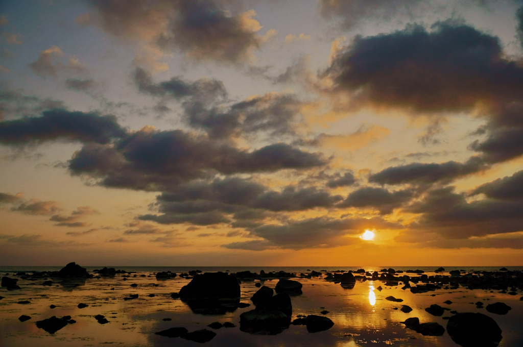 滝崎の夕景