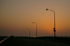 大野大橋からの夕景
