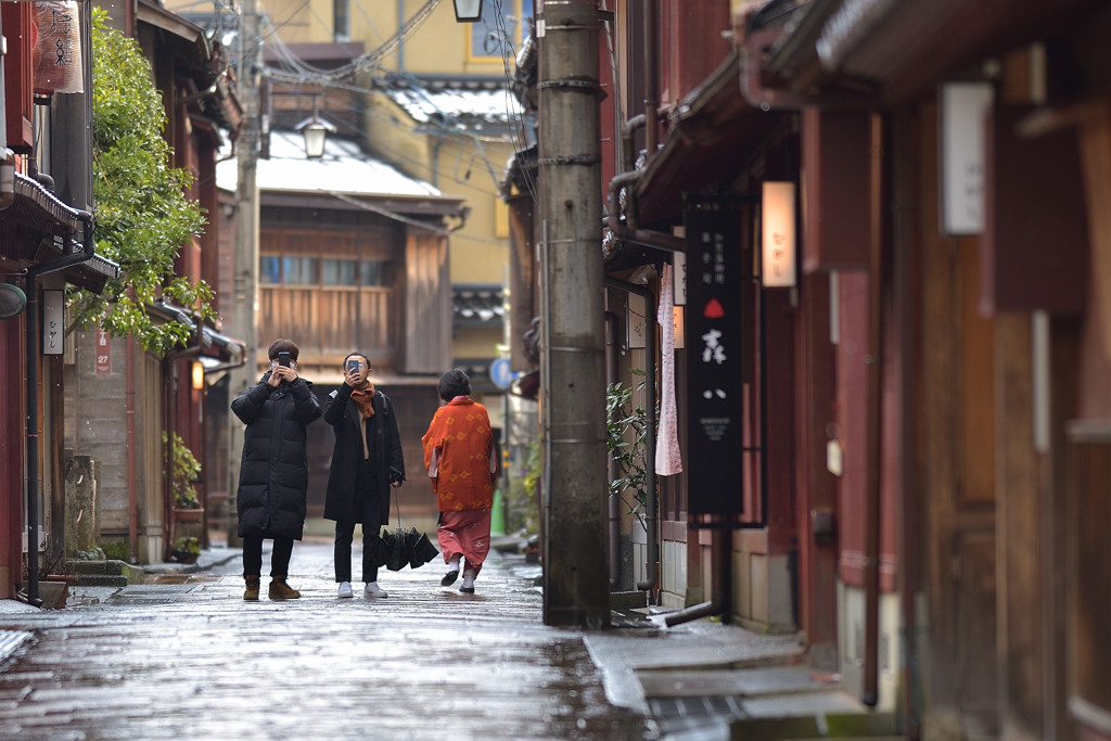 茶屋街の裏路地