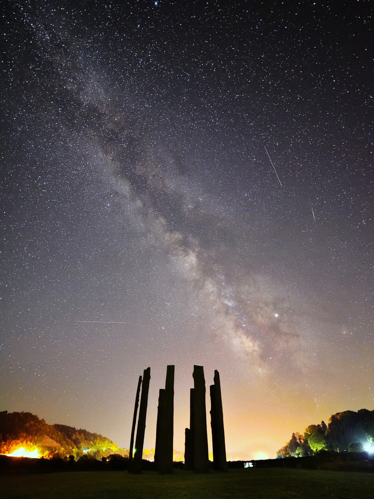 夜空とともに