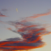 小さな飛行機雲