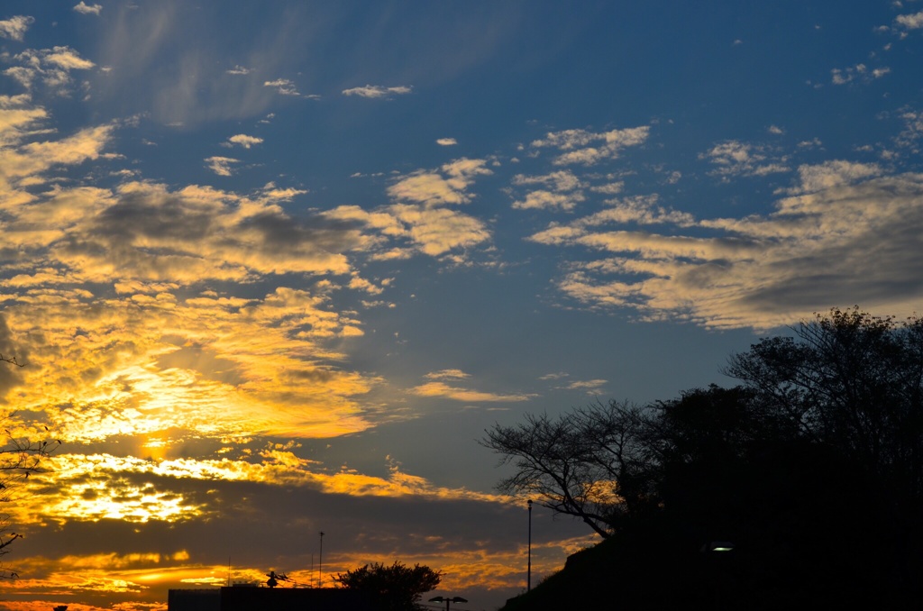 移りゆく夕暮れ
