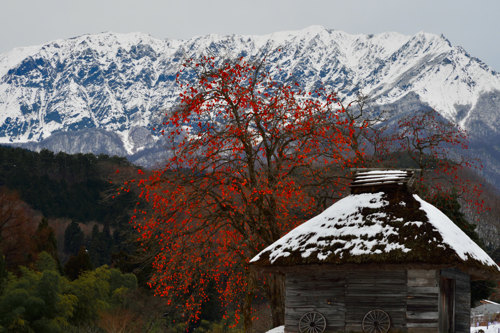 御机と大山 