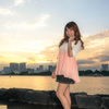 夕陽とともに