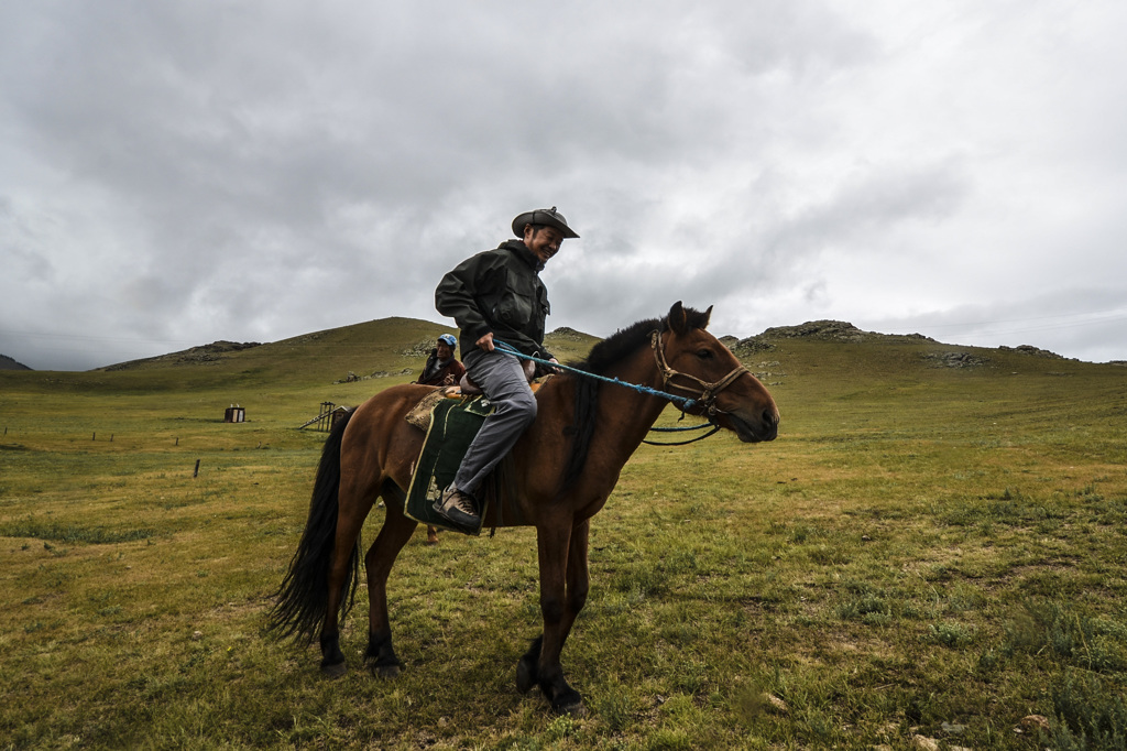 Ford with a horse.