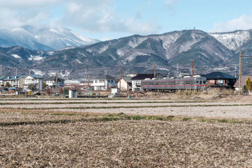 飯綱山と長野電鉄
