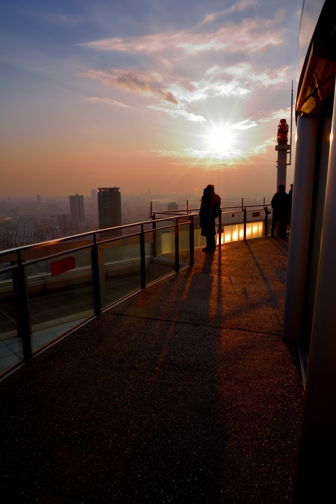 夕陽の空中回廊