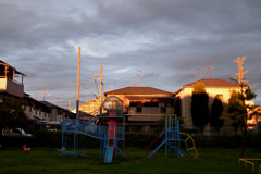 公園夕景