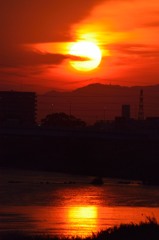 日没間近