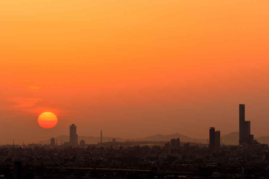 神立　夕景