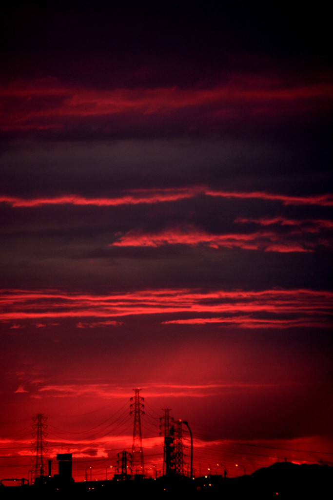 夕陽が落ちて