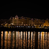 ディズニーランドホテルの夜景。