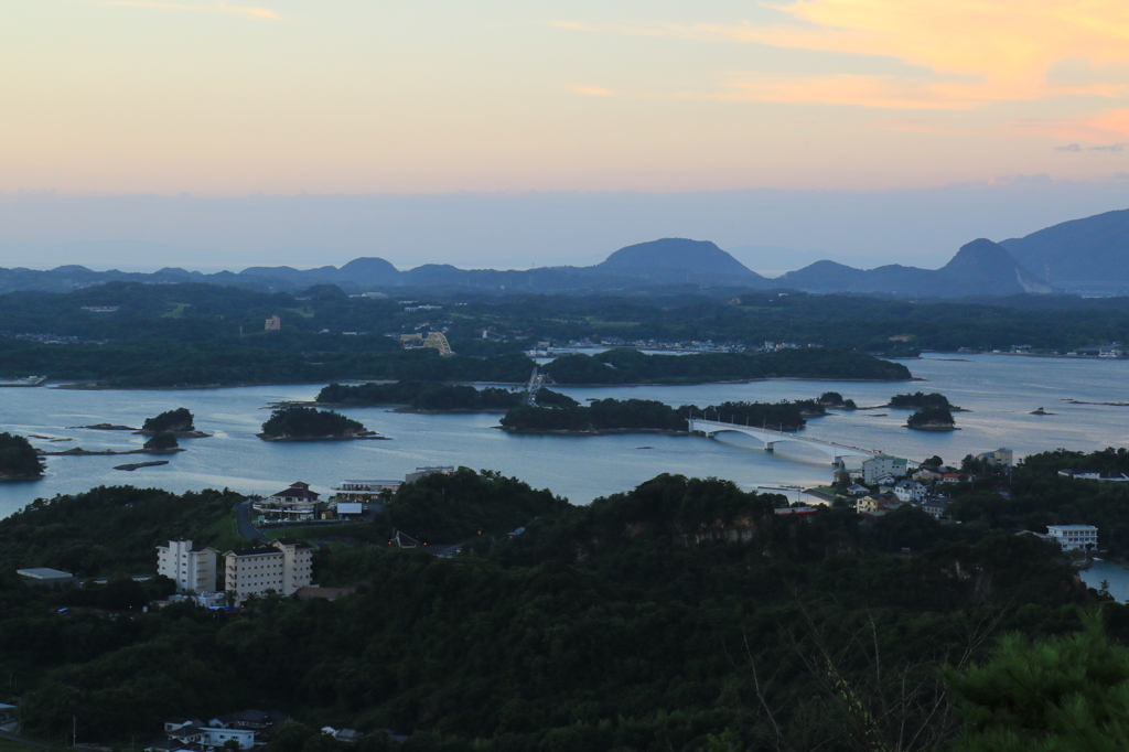 五橋の夕暮れ