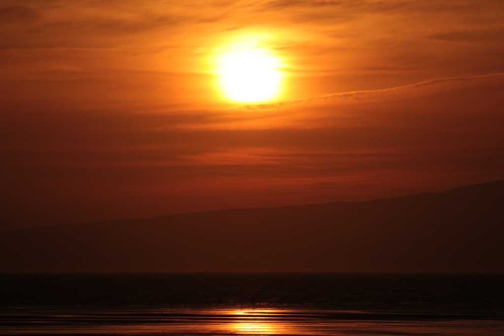 干潟の夕景 (御輿来海岸) 7