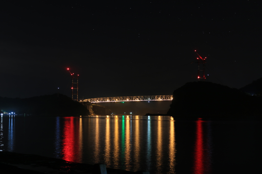 夜の天草五橋 (1号橋･天門橋) 2