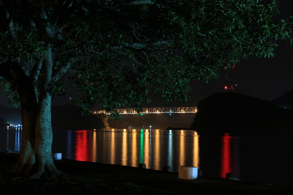 夜の天草五橋 (1号橋･天門橋) 1