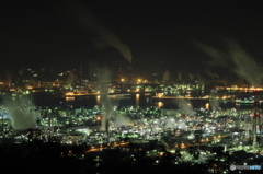 鷲羽山ｽｶｲﾗｲﾝ  水島工業地帯夜景 1